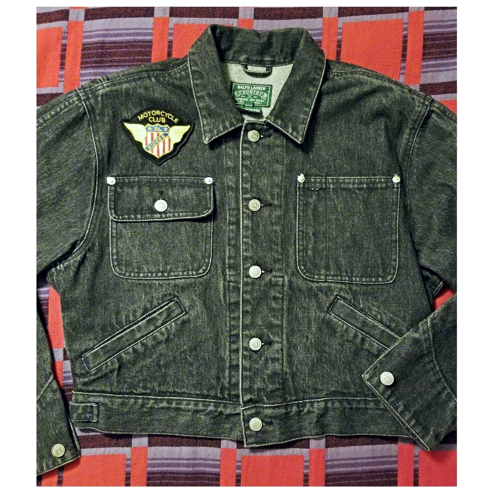 ☆EXTREMELY RARE☆ RALPH LAUREN COUNTRY EMBROIDERED DENIM JACKET- WOMEN SI… - Picture 5 of 10